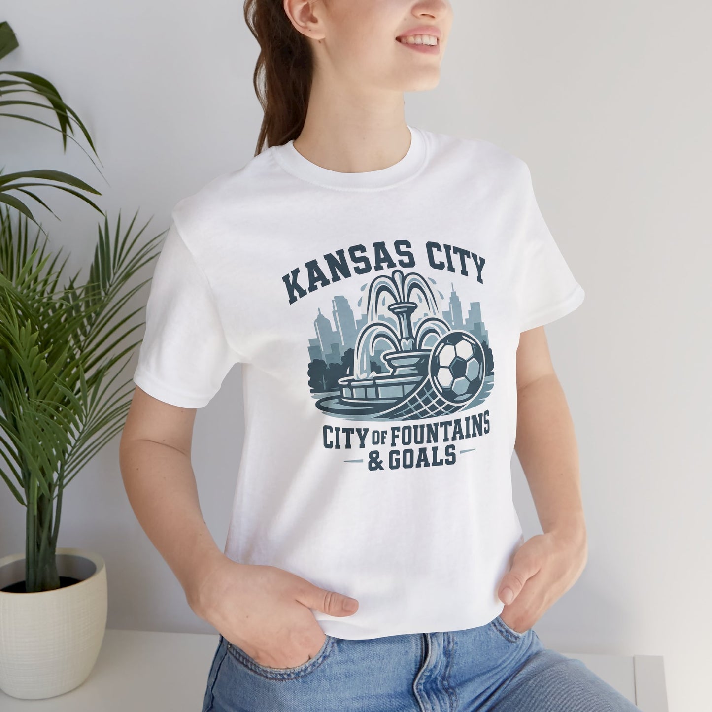 Kansas City Soccer Tee | Unisex Jersey Shirt for Fans | Gift for Sports Lovers | Casual Wear | City of Fountains & Goals