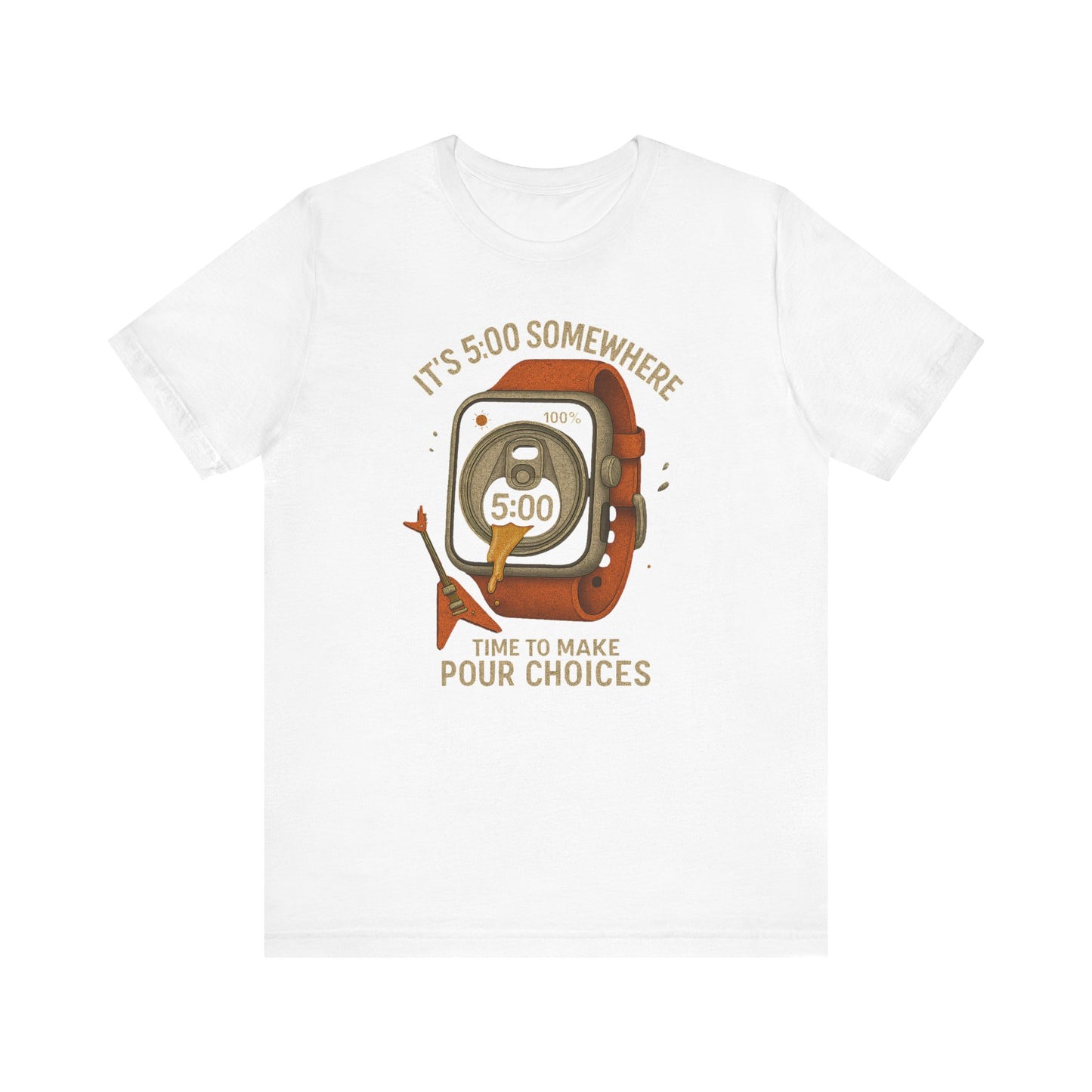 It’s 5:00 Somewhere T-Shirt – Funny Beer Lover Gift | Pour Choices Graphic Tee