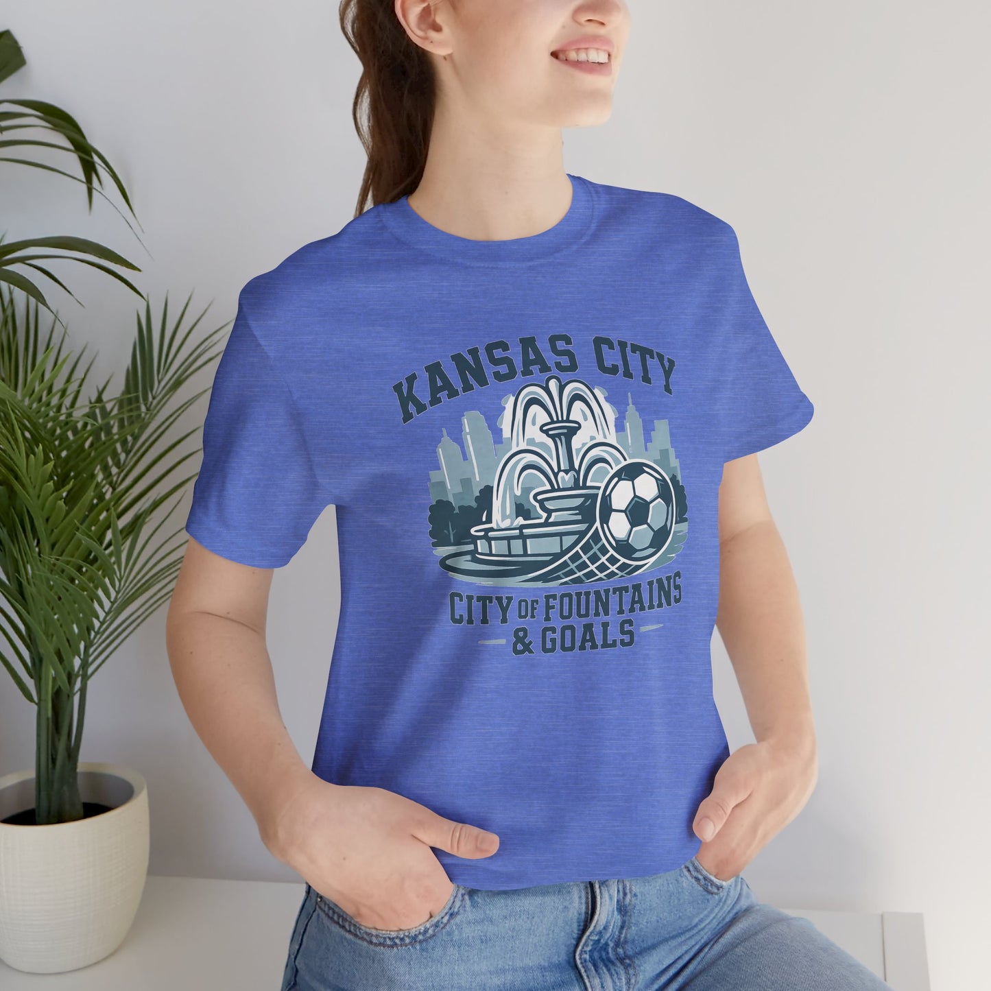 Kansas City Soccer Tee | Unisex Jersey Shirt for Fans | Gift for Sports Lovers | Casual Wear | City of Fountains & Goals