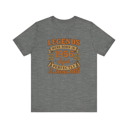 Legends Born in 1956 T-Shirt – Vintage Aged Perfectly Tee | 1956 Birthday Gift