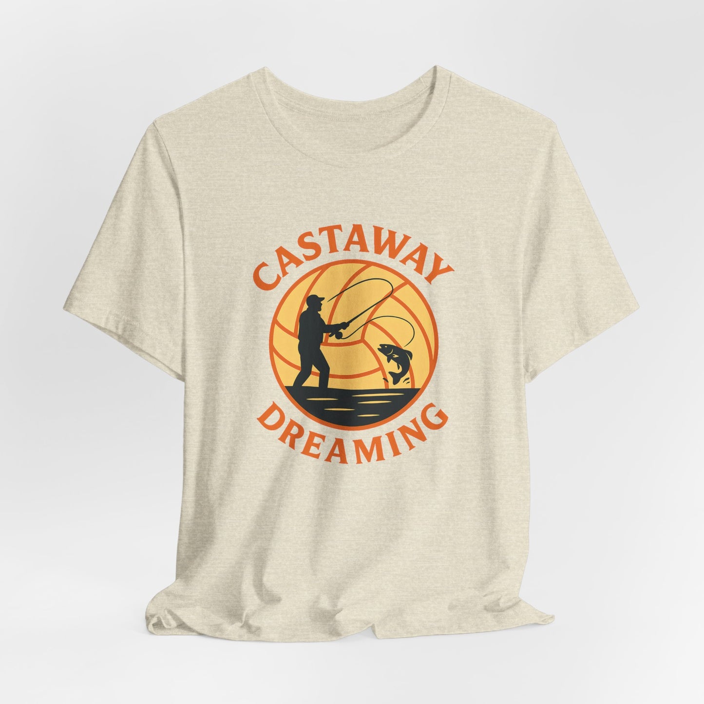 Castaway Dreaming Unisex Tee - Beach Vibes Shirt, Summer Casual Wear, Fishing Lover Gift, Outdoor Adventure Top, Relaxed Fit T-Shirt