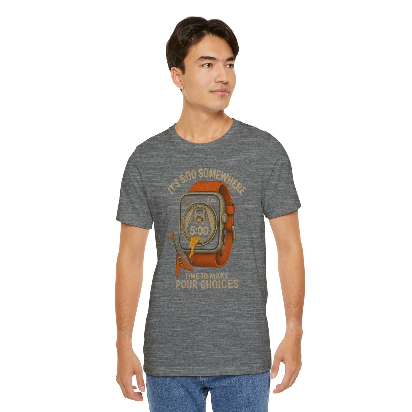 It’s 5:00 Somewhere T-Shirt – Funny Beer Lover Gift | Pour Choices Graphic Tee