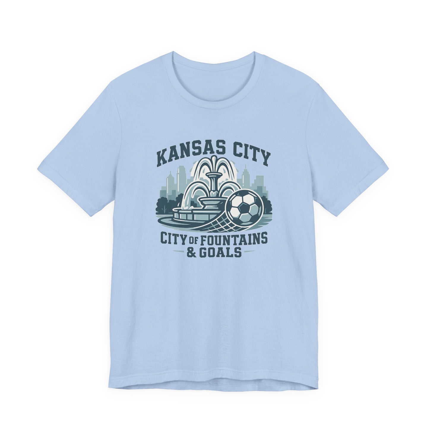 Kansas City Soccer Tee | Unisex Jersey Shirt for Fans | Gift for Sports Lovers | Casual Wear | City of Fountains & Goals