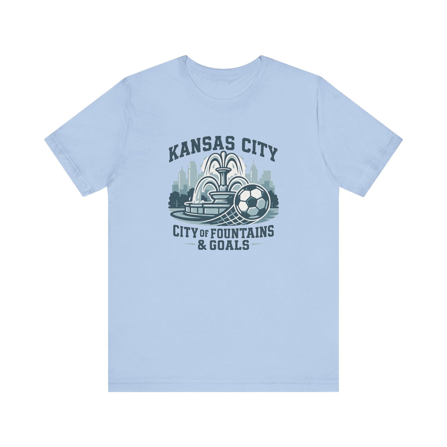 Kansas City Soccer Tee | Unisex Jersey Shirt for Fans | Gift for Sports Lovers | Casual Wear | City of Fountains & Goals