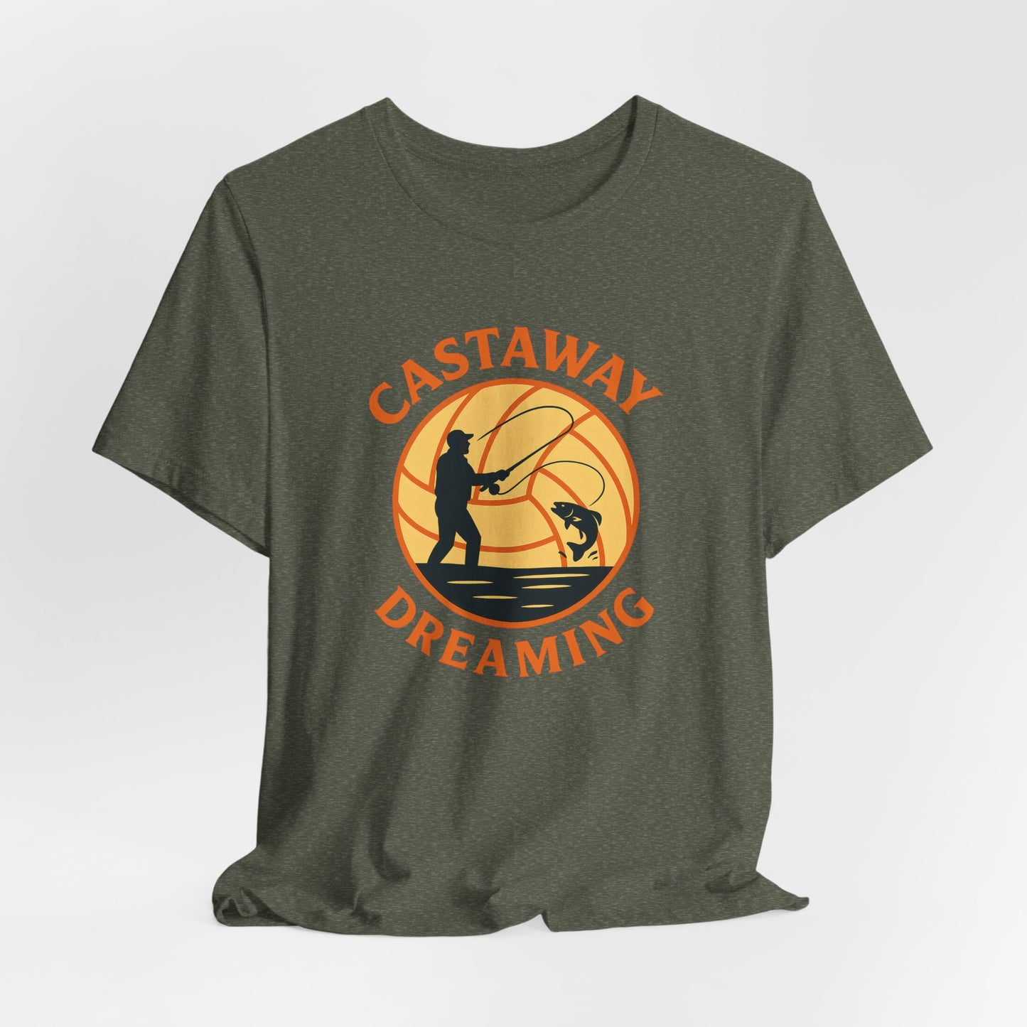 Castaway Dreaming Unisex Tee - Beach Vibes Shirt, Summer Casual Wear, Fishing Lover Gift, Outdoor Adventure Top, Relaxed Fit T-Shirt