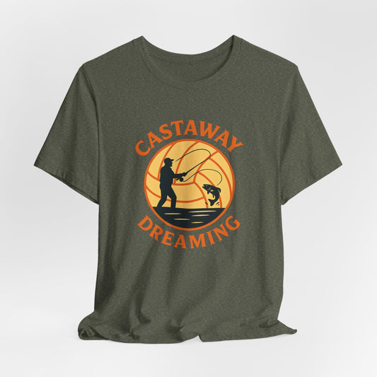 Castaway Dreaming Unisex Tee - Beach Vibes Shirt, Summer Casual Wear, Fishing Lover Gift, Outdoor Adventure Top, Relaxed Fit T-Shirt