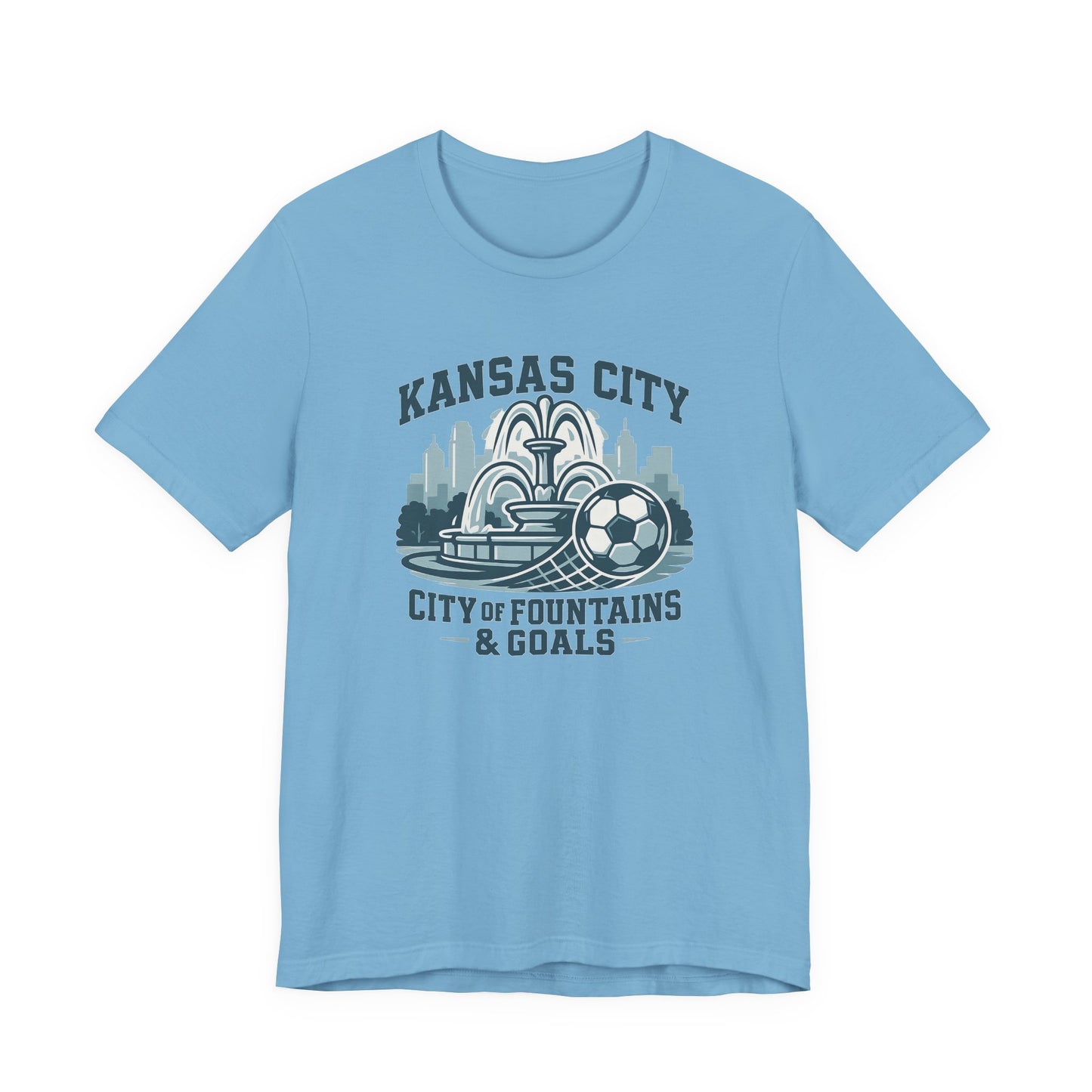 Kansas City Soccer Tee | Unisex Jersey Shirt for Fans | Gift for Sports Lovers | Casual Wear | City of Fountains & Goals